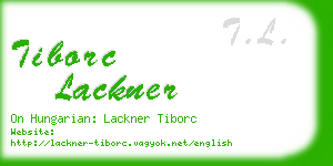 tiborc lackner business card